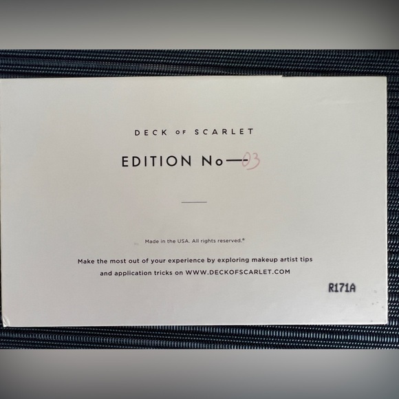 Deck of Scarlet edition No. 3 makeup palette - NIB! - Picture 3 of 6